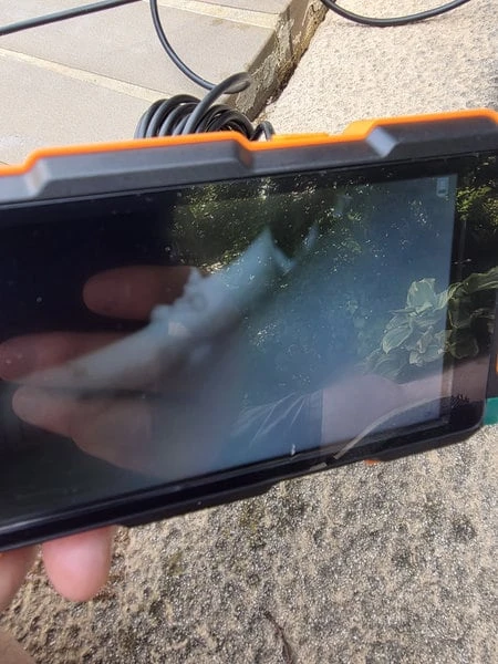 Sewer camera inspection in the field